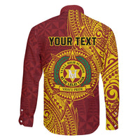 Personalised Tonga Vava'u High School Family Matching Tank Maxi Dress and Hawaiian Shirt Since 1985 Special Kupesi Pattern LT9 - Polynesian Pride