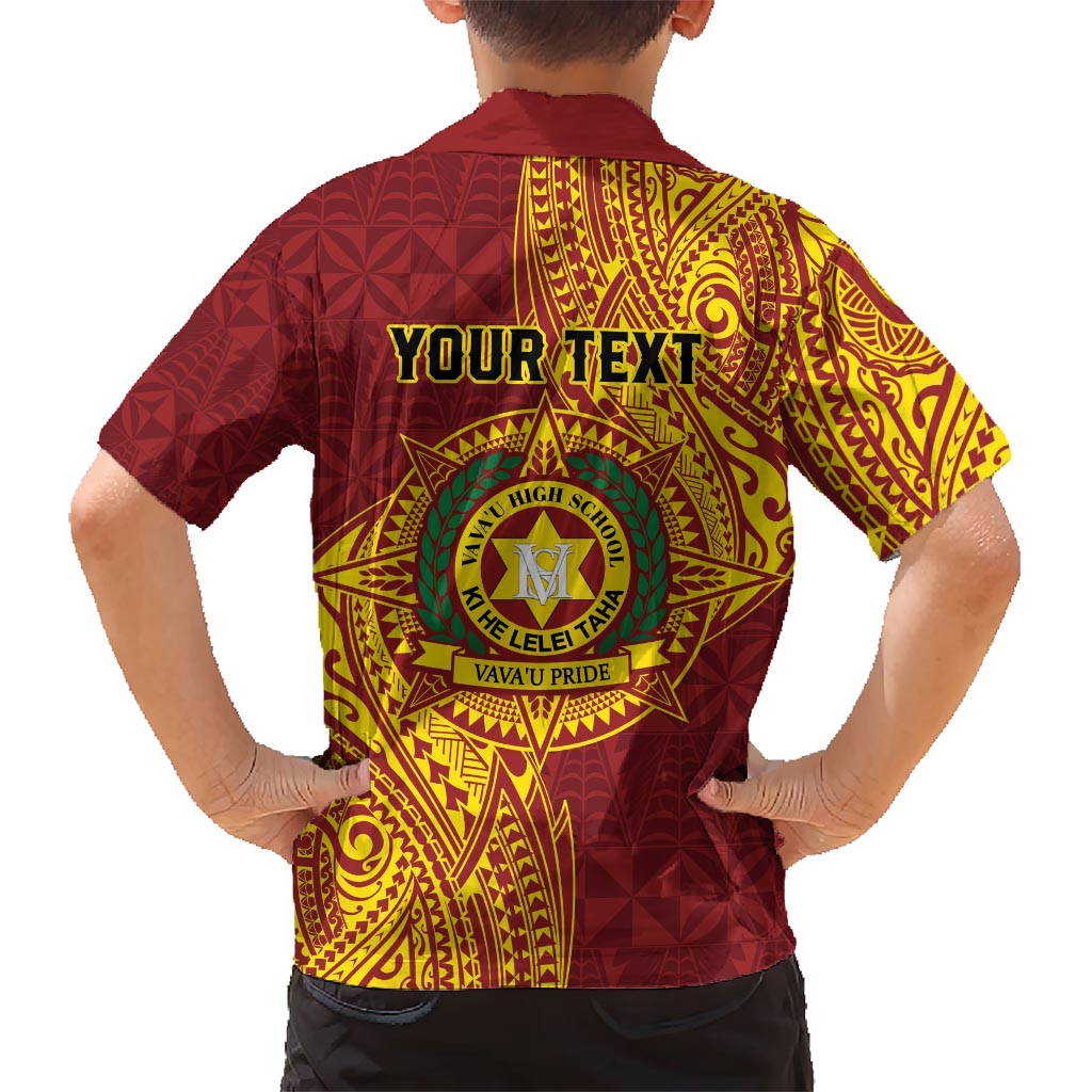 Personalised Tonga Vava'u High School Kid Hawaiian Shirt Since 1985 Special Kupesi Pattern LT9 - Polynesian Pride