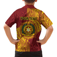 Personalised Tonga Vava'u High School Kid Hawaiian Shirt Since 1985 Special Kupesi Pattern LT9 - Polynesian Pride