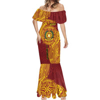 Personalised Tonga Vava'u High School Mermaid Dress Since 1985 Special Kupesi Pattern LT9 - Polynesian Pride