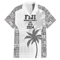 Custom Fiji Rugby Family Matching Long Sleeve Bodycon Dress and Hawaiian Shirt History Champions World Cup 7s - White LT9 Dad's Shirt - Short Sleeve White - Polynesian Pride