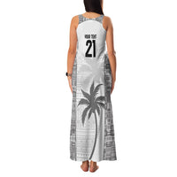 Custom Fiji Rugby Family Matching Tank Maxi Dress and Hawaiian Shirt History Champions World Cup 7s - White LT9 - Polynesian Pride