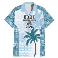 Custom Fiji Rugby Family Matching Mermaid Dress and Hawaiian Shirt History Champions World Cup 7s - Bllue LT9 Dad's Shirt - Short Sleeve Blue - Polynesian Pride
