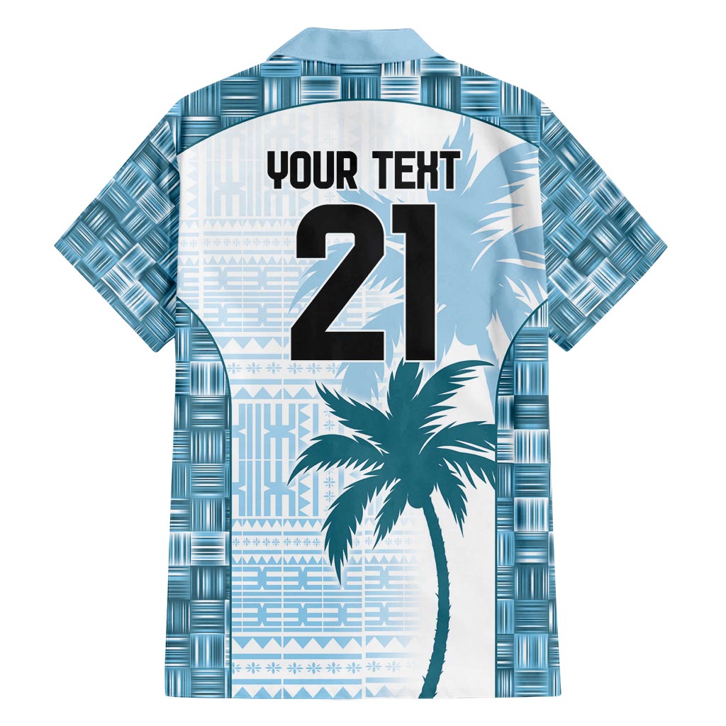 Custom Fiji Rugby Family Matching Tank Maxi Dress and Hawaiian Shirt History Champions World Cup 7s - Bllue LT9 - Polynesian Pride