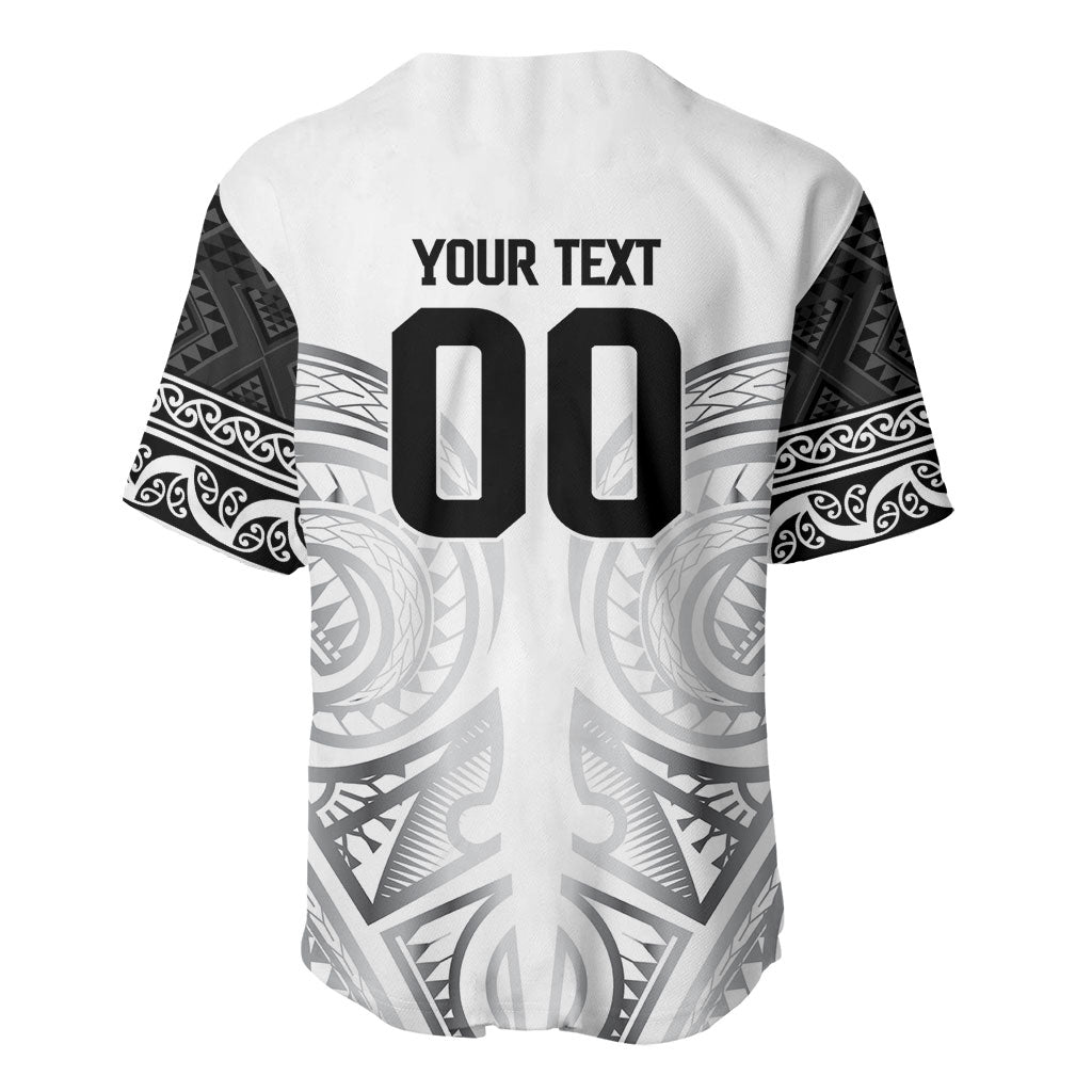 Custom Rugby New Zealand Black Fern Baseball Jersey Niho Taniwha Inspired