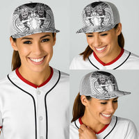 Personalised Rugby New Zealand Black Fern Baseball Net Cap Niho Taniwha Inspired