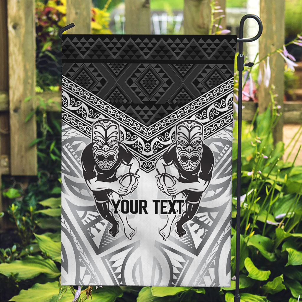 Custom Rugby New Zealand Black Fern Garden Flag Niho Taniwha Inspired