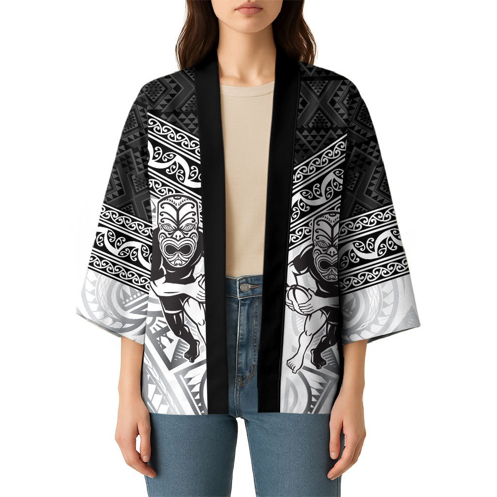 Custom Rugby New Zealand Black Fern Kimono Niho Taniwha Inspired