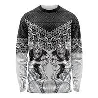 Custom Rugby New Zealand Black Fern Long Sleeve Shirt Niho Taniwha Inspired