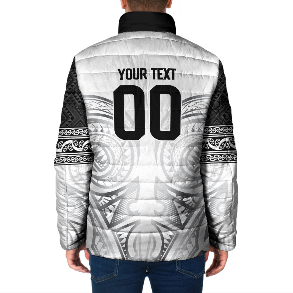 Custom Rugby New Zealand Black Fern Padded Jacket Niho Taniwha Inspired