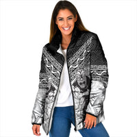Custom Rugby New Zealand Black Fern Padded Jacket Niho Taniwha Inspired