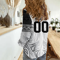 Custom Rugby New Zealand Black Fern Women Casual Shirt Niho Taniwha Inspired