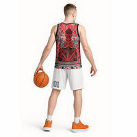 Aotearoa Iwi Ngapuhi Basketball Jersey Maori Wharenui House Tribal Pattern LT9 - Polynesian Pride