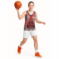 Aotearoa Iwi Ngapuhi Basketball Jersey Maori Wharenui House Tribal Pattern LT9 - Polynesian Pride