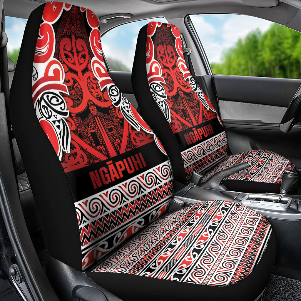 Aotearoa Iwi Ngapuhi Car Seat Cover Maori Wharenui House Tribal Pattern LT9 - Polynesian Pride