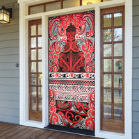 Aotearoa Iwi Ngapuhi Door Cover Maori Wharenui House Tribal Pattern LT9 - Polynesian Pride