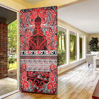 Aotearoa Iwi Ngapuhi Door Cover Maori Wharenui House Tribal Pattern LT9 - Polynesian Pride