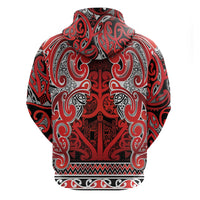 Aotearoa Iwi Ngapuhi Hoodie Maori Wharenui House Tribal Pattern LT9 - Polynesian Pride