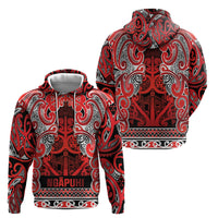 Aotearoa Iwi Ngapuhi Hoodie Maori Wharenui House Tribal Pattern LT9 - Polynesian Pride