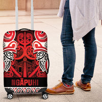 Aotearoa Iwi Ngapuhi Luggage Cover Maori Wharenui House Tribal Pattern LT9 Red - Polynesian Pride