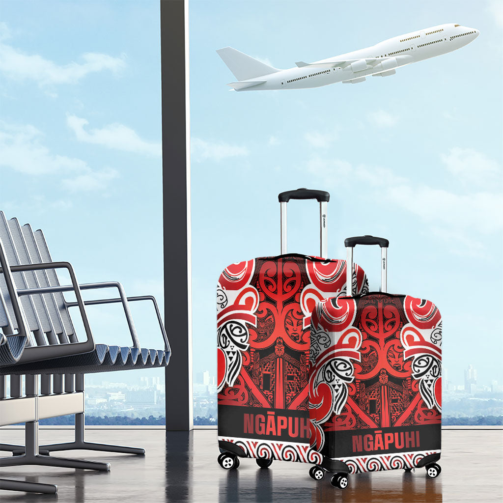 Aotearoa Iwi Ngapuhi Luggage Cover Maori Wharenui House Tribal Pattern LT9 - Polynesian Pride