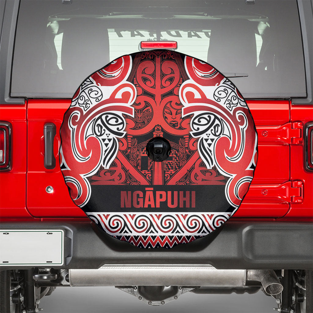 Aotearoa Iwi Ngapuhi Spare Tire Cover Maori Wharenui House Tribal Pattern LT9 - Polynesian Pride