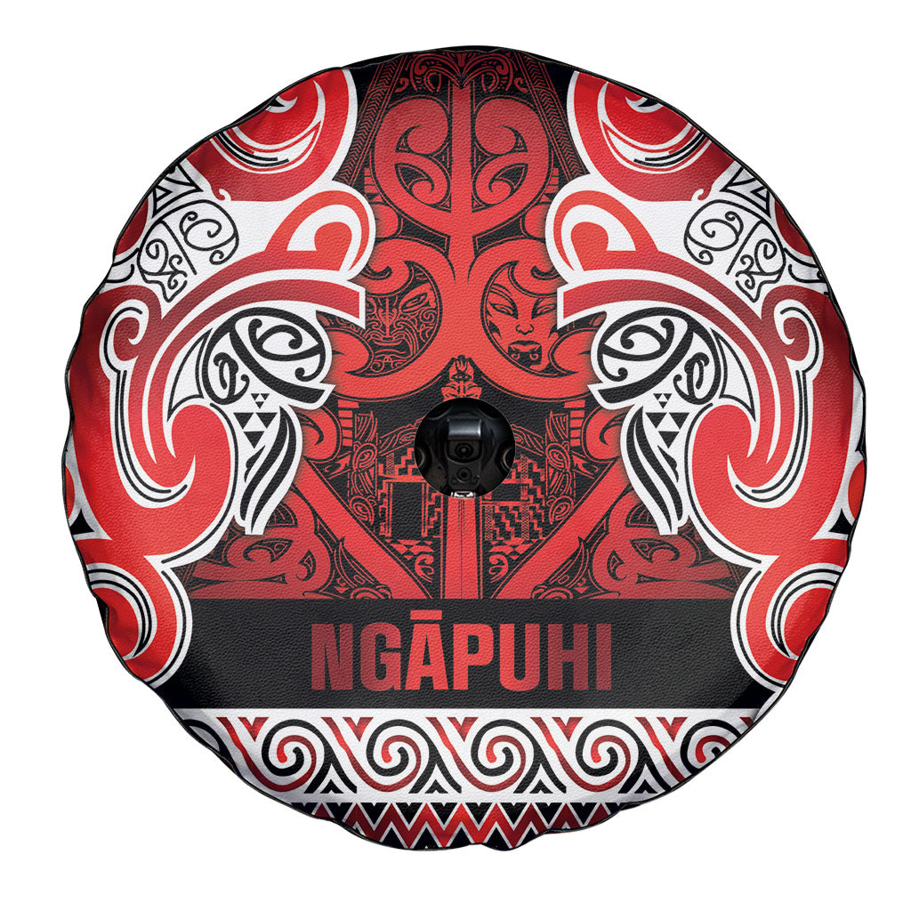 Aotearoa Iwi Ngapuhi Spare Tire Cover Maori Wharenui House Tribal Pattern LT9 - Polynesian Pride