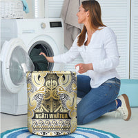 Aotearoa Iwi Ngati Whatua Laundry Basket Maori Wharenui House Tribal Pattern LT9 - Polynesian Pride