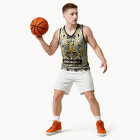Aotearoa Iwi Ngati Whatua Basketball Jersey Maori Wharenui House Tribal Pattern LT9 - Polynesian Pride