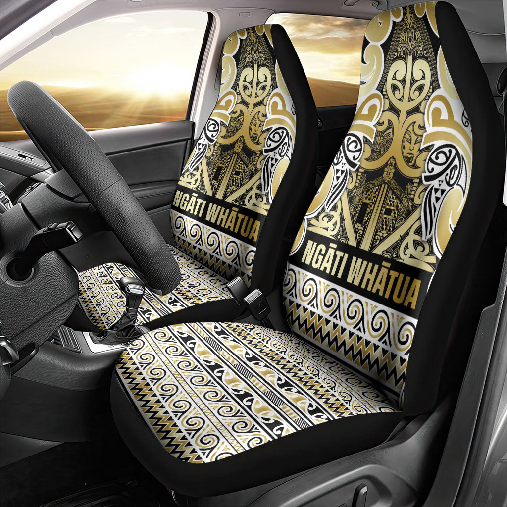 Aotearoa Iwi Ngati Whatua Car Seat Cover Maori Wharenui House Tribal Pattern LT9 - Polynesian Pride