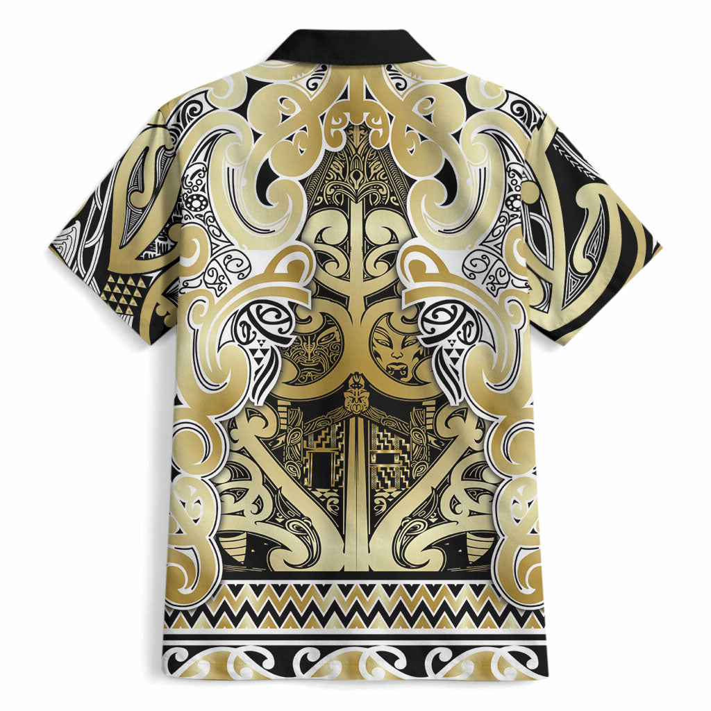 Aotearoa Iwi Ngati Whatua Hawaiian Shirt Maori Wharenui House Tribal Pattern LT9 - Polynesian Pride