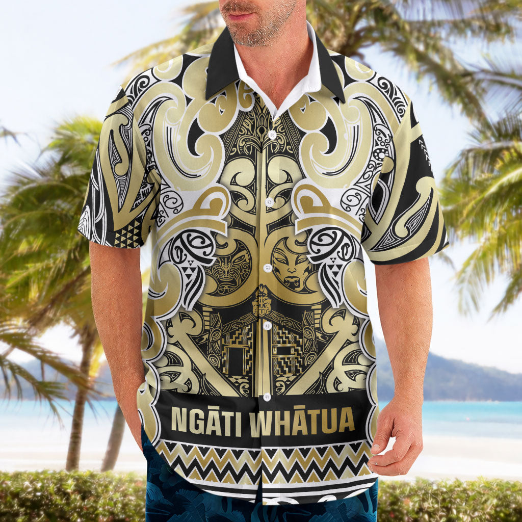 Aotearoa Iwi Ngati Whatua Hawaiian Shirt Maori Wharenui House Tribal Pattern LT9 - Polynesian Pride