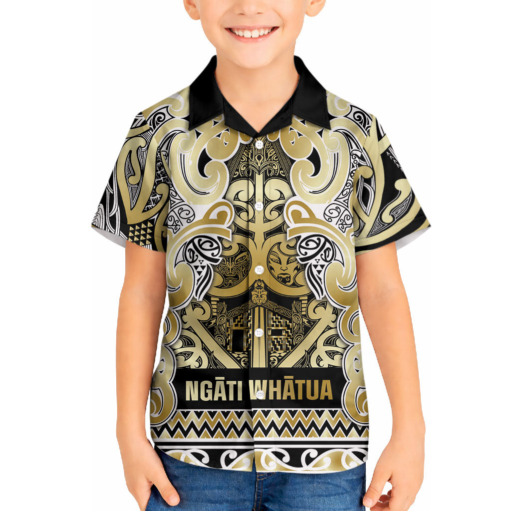 Aotearoa Iwi Ngati Whatua Hawaiian Shirt Maori Wharenui House Tribal Pattern LT9 - Polynesian Pride