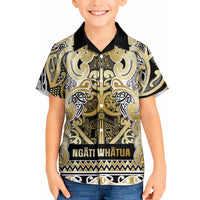 Aotearoa Iwi Ngati Whatua Hawaiian Shirt Maori Wharenui House Tribal Pattern LT9 - Polynesian Pride