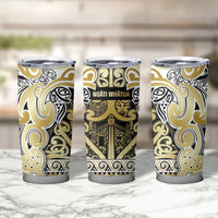 Aotearoa Iwi Ngati Whatua Tumbler Cup Maori Wharenui House Tribal Pattern LT9 - Polynesian Pride