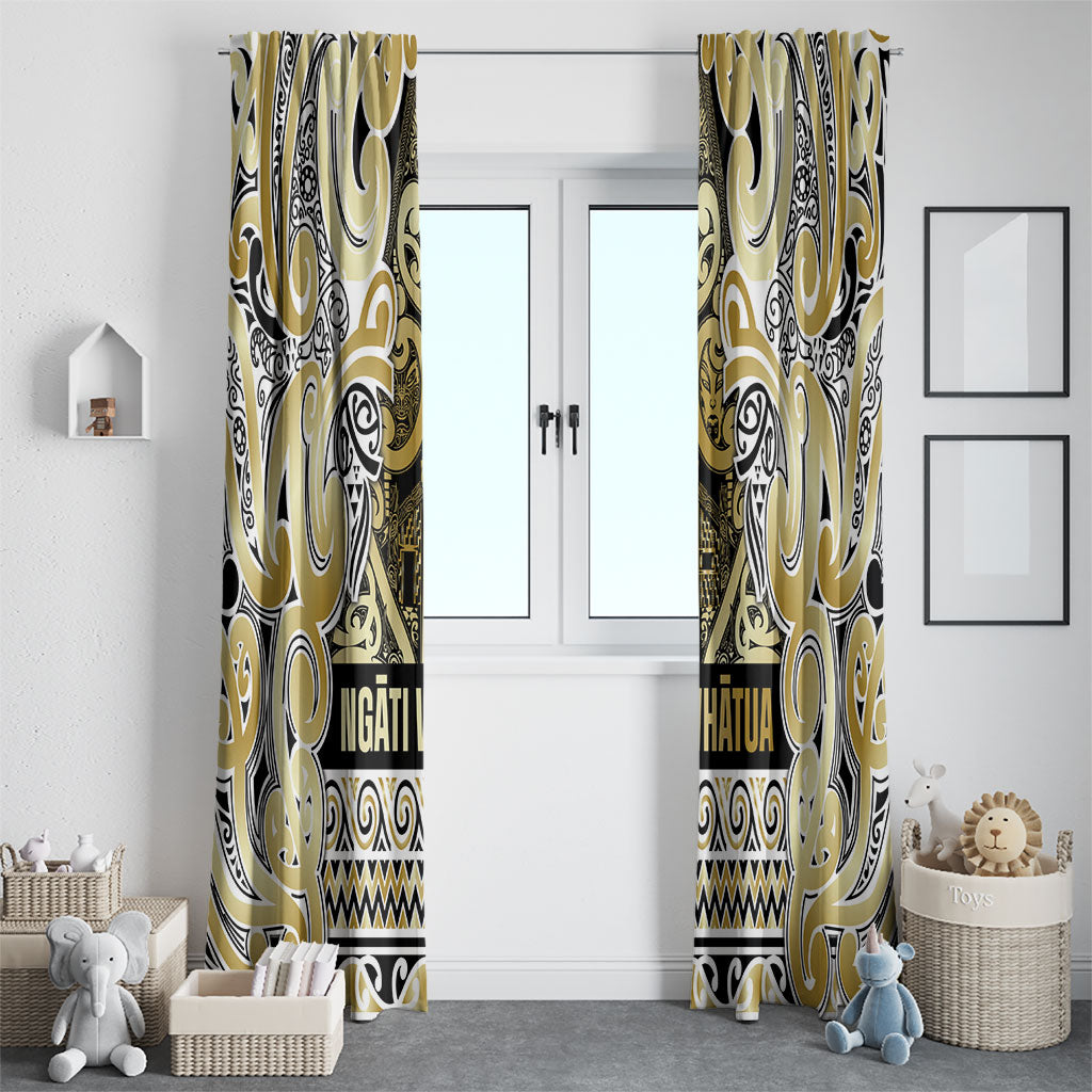 Aotearoa Iwi Ngati Whatua Window Curtain Maori Wharenui House Tribal Pattern LT9 - Polynesian Pride