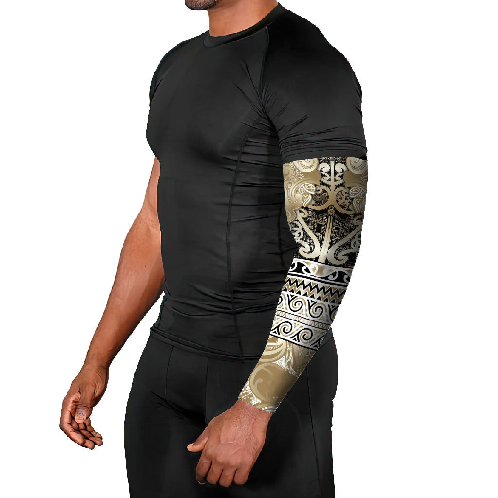 Aotearoa Iwi Waikato Tainui Arm Sleeves Maori Wharenui House Tribal Pattern LT9 - Polynesian Pride