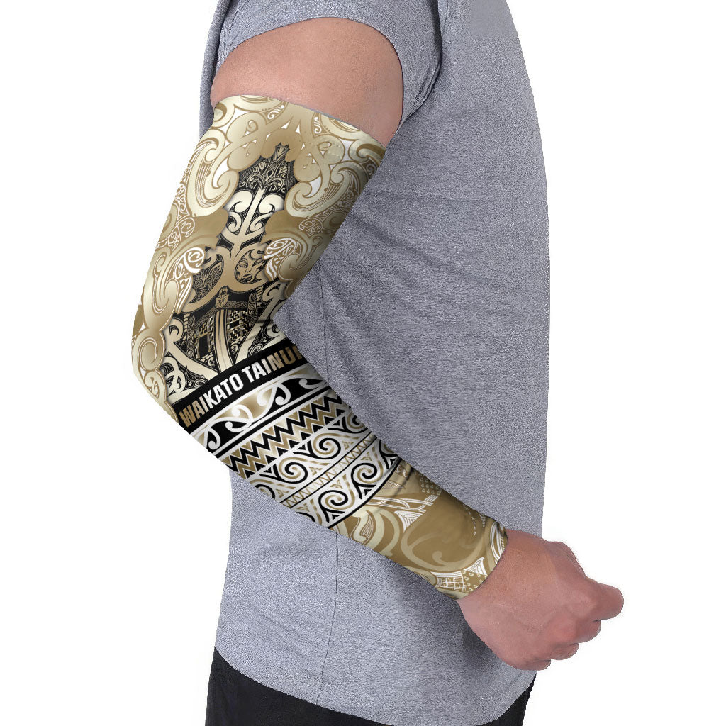 Aotearoa Iwi Waikato Tainui Arm Sleeves Maori Wharenui House Tribal Pattern LT9 - Polynesian Pride