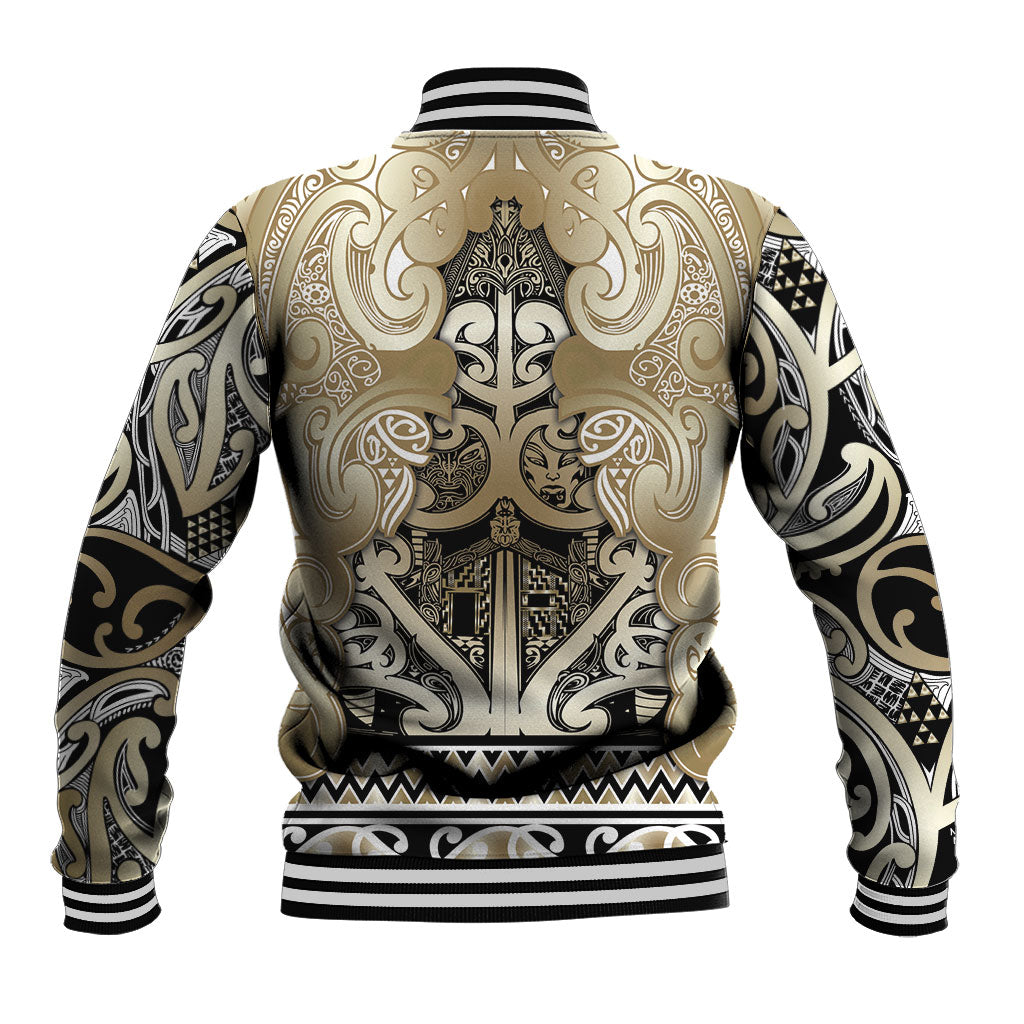 Aotearoa Iwi Waikato Tainui Baseball Jacket Maori Wharenui House Tribal Pattern LT9 - Polynesian Pride
