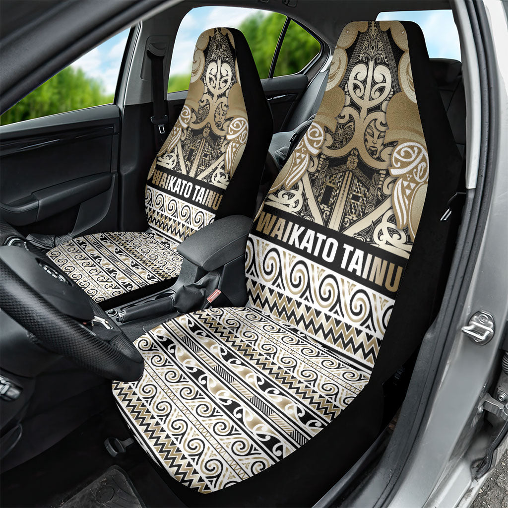 Aotearoa Iwi Waikato Tainui Car Seat Cover Maori Wharenui House Tribal Pattern LT9 - Polynesian Pride