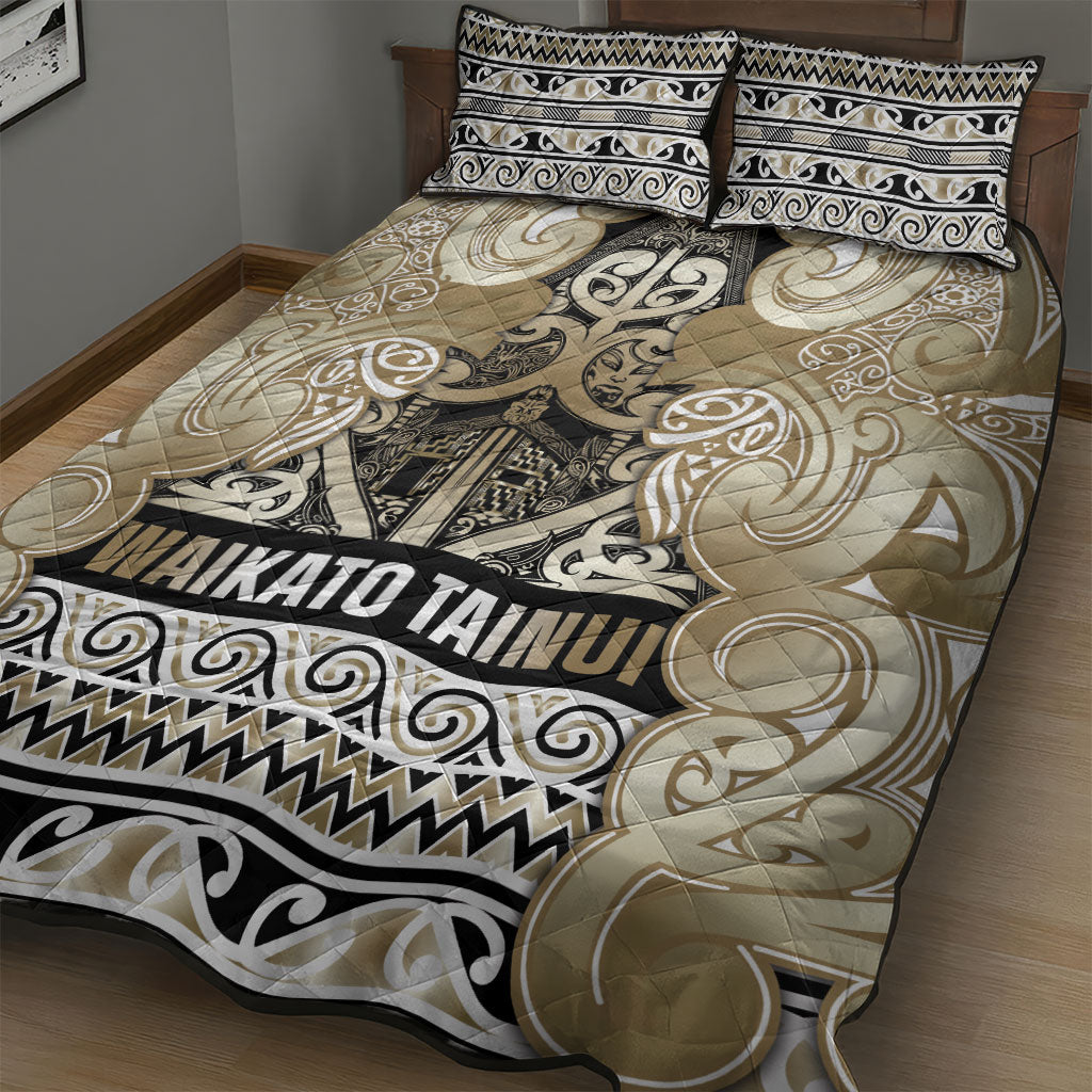 Aotearoa Iwi Waikato Tainui Quilt Bed Set Maori Wharenui House Tribal Pattern LT9 - Polynesian Pride