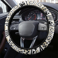 Aotearoa Iwi Waikato Tainui Steering Wheel Cover Maori Wharenui House Tribal Pattern LT9 - Polynesian Pride