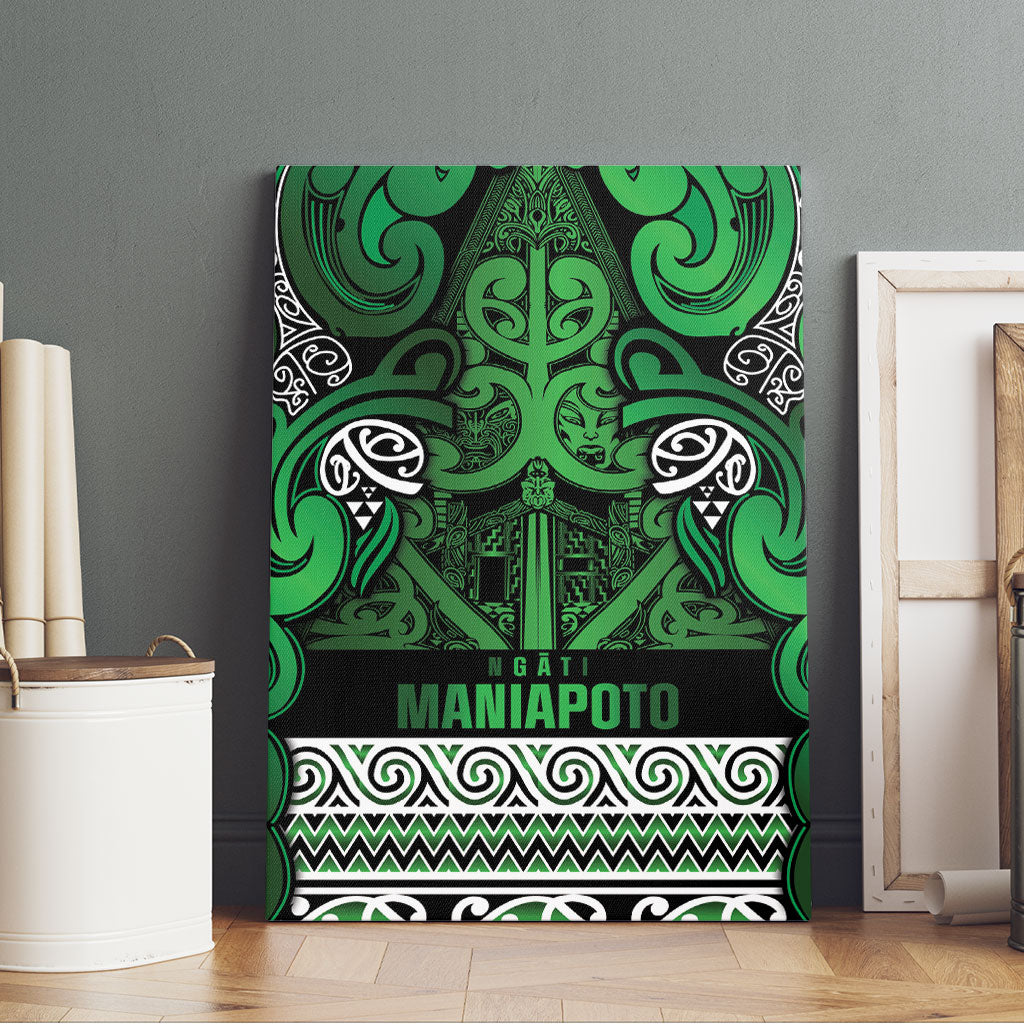 Aotearoa Iwi Ngati Maniapoto Canvas Wall Art Maori Wharenui House Tribal Pattern LT9 - Polynesian Pride