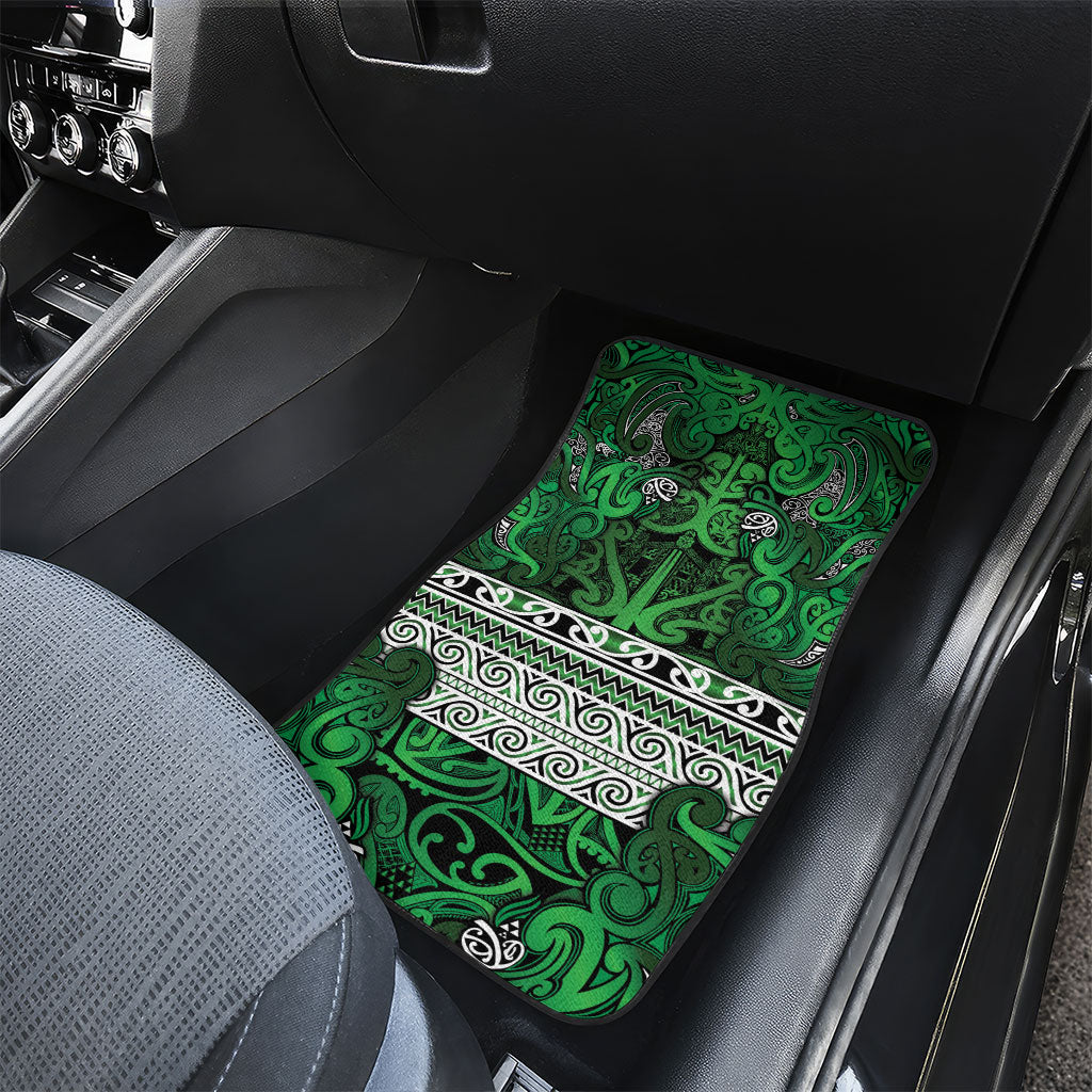 Aotearoa Iwi Ngati Maniapoto Car Mats Maori Wharenui House Tribal Pattern LT9 - Polynesian Pride