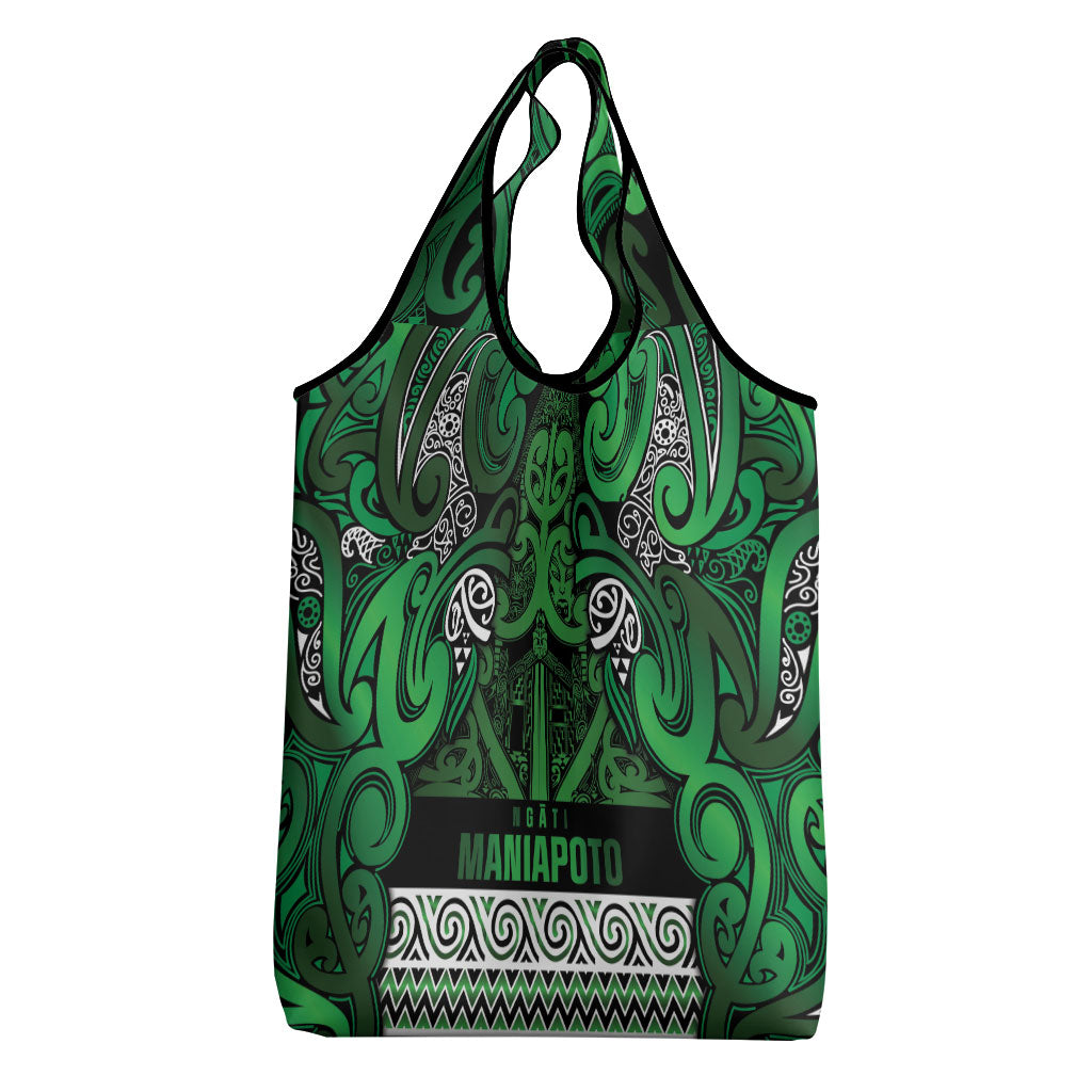 Aotearoa Iwi Ngati Maniapoto Grocery Bag Maori Wharenui House Tribal Pattern LT9 - Polynesian Pride