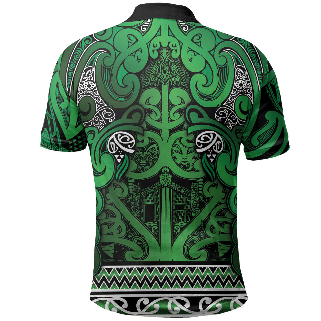 Aotearoa Iwi Ngati Maniapoto Polo Shirt Maori Wharenui House Tribal Pattern LT9 - Polynesian Pride