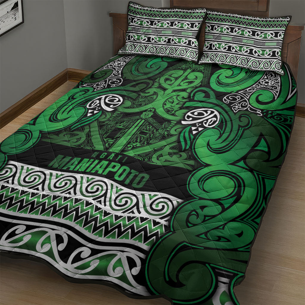 Aotearoa Iwi Ngati Maniapoto Quilt Bed Set Maori Wharenui House Tribal Pattern LT9 - Polynesian Pride