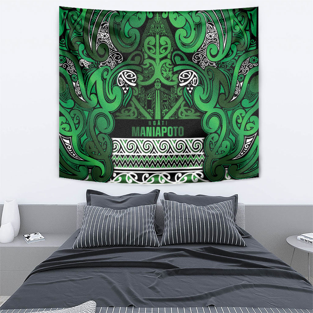 Aotearoa Iwi Ngati Maniapoto Tapestry Maori Wharenui House Tribal Pattern LT9 - Polynesian Pride