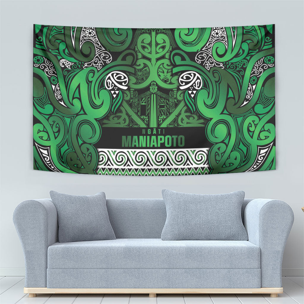 Aotearoa Iwi Ngati Maniapoto Tapestry Maori Wharenui House Tribal Pattern LT9 - Polynesian Pride