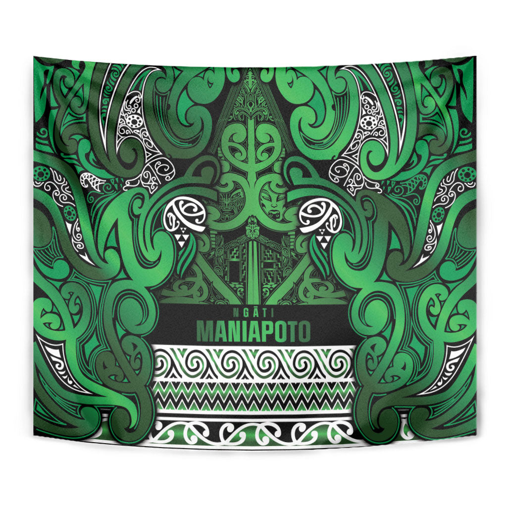 Aotearoa Iwi Ngati Maniapoto Tapestry Maori Wharenui House Tribal Pattern LT9 - Polynesian Pride